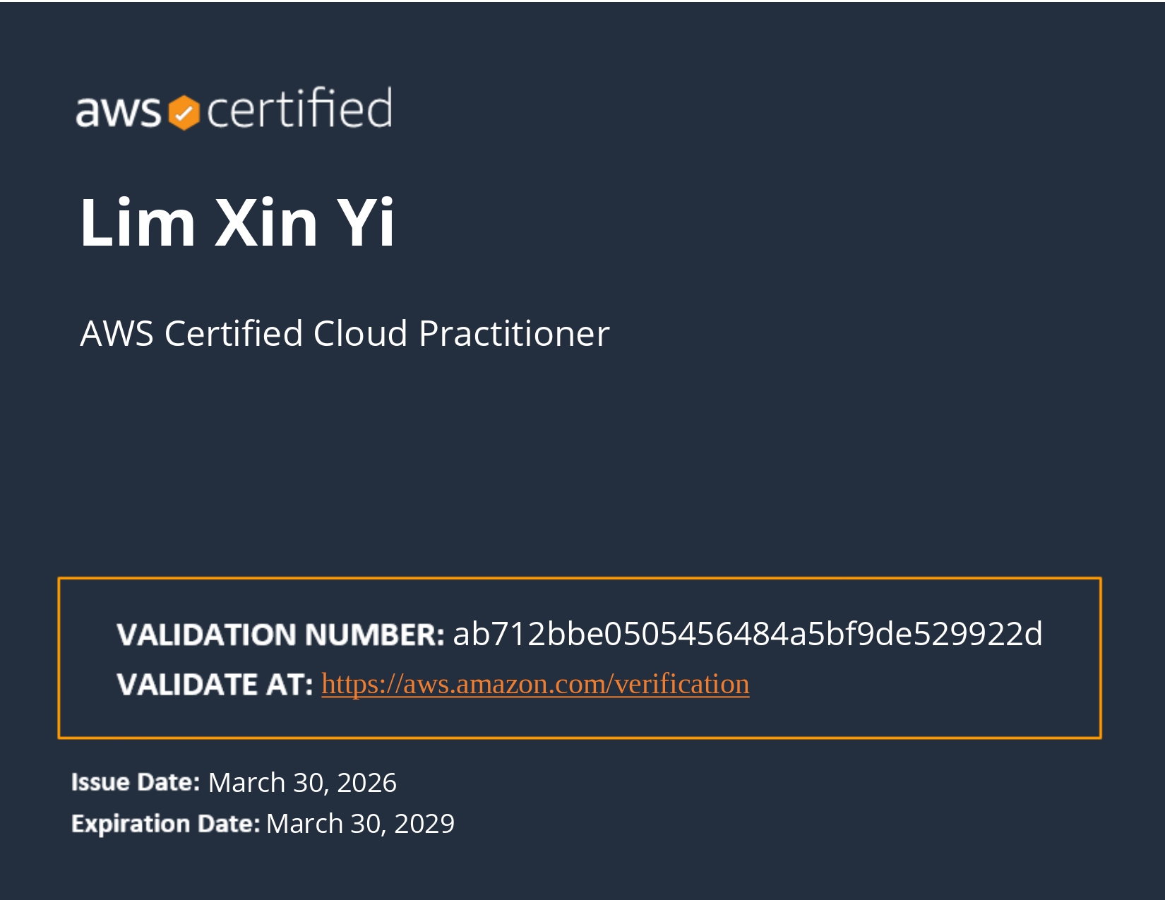AWS Certified Cloud Practitioner